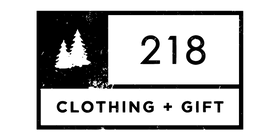 218 Clothing + Gift logo