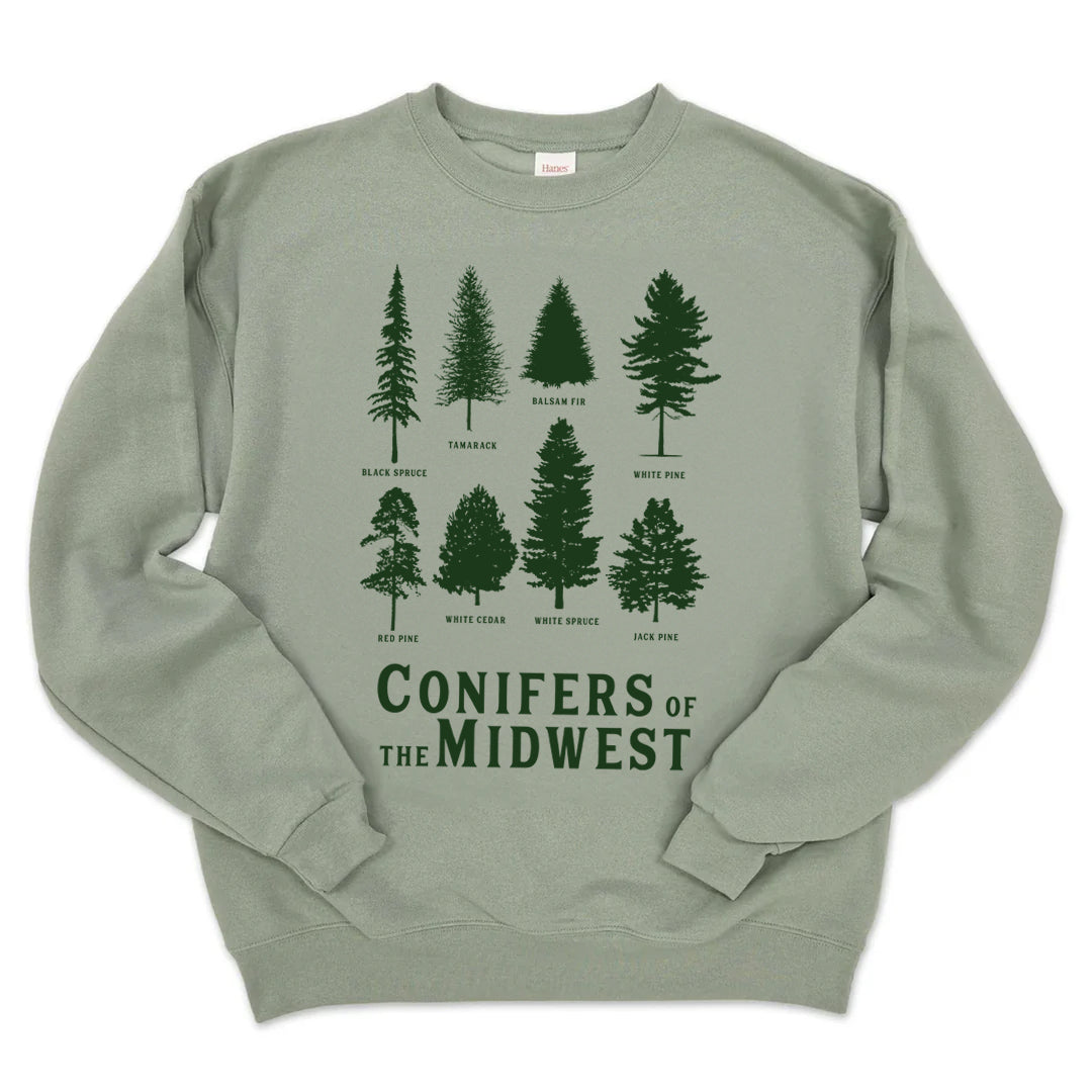 Conifer Crewneck (Stonewash Green)