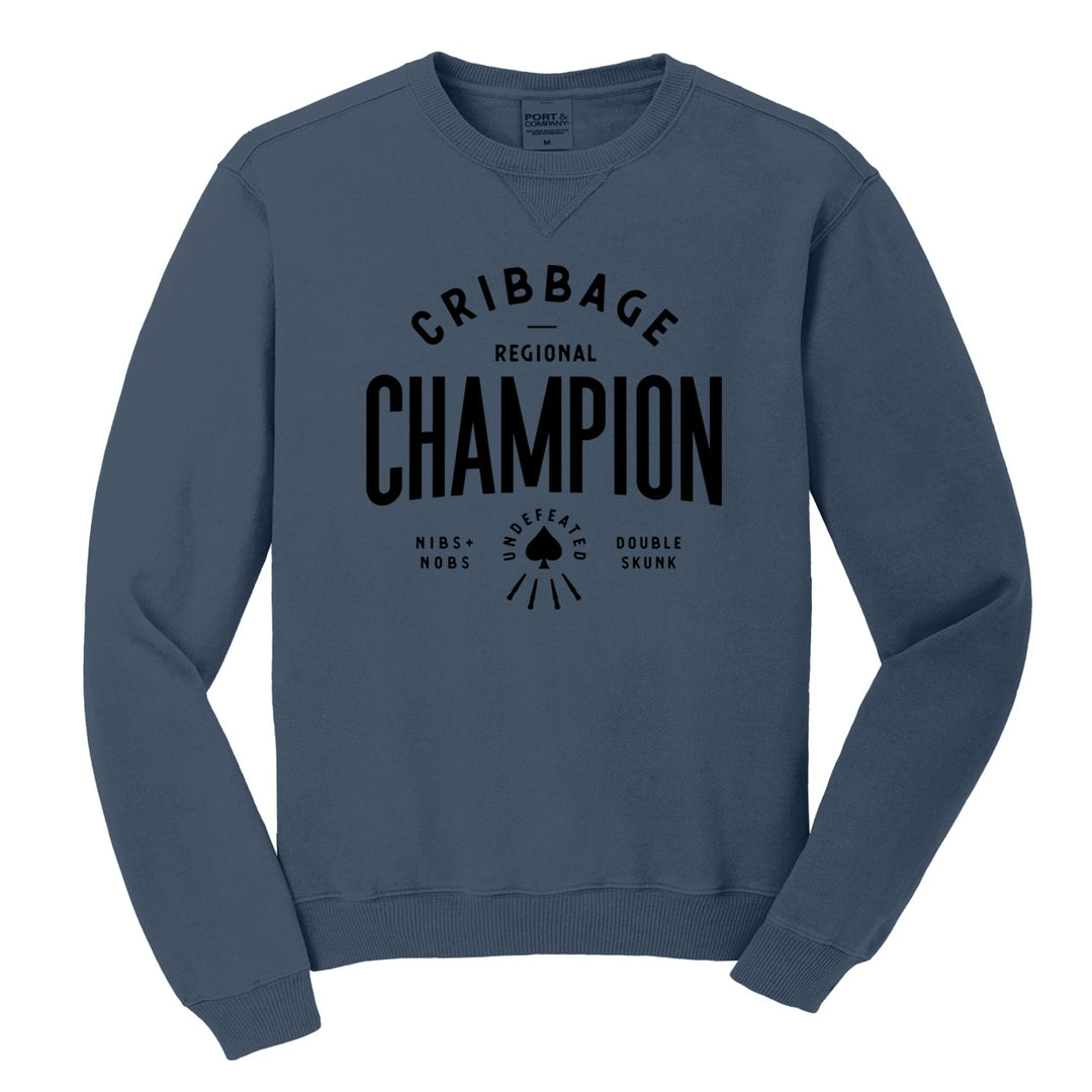 Cribbage Champion Premium Crewneck