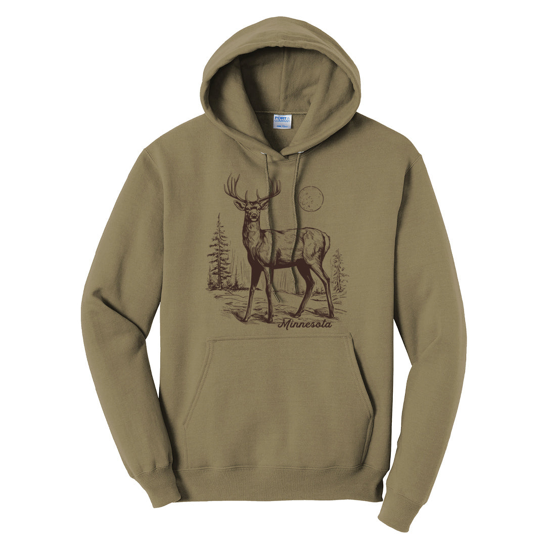 MN Deer Hoodie (Coyote Brown)
