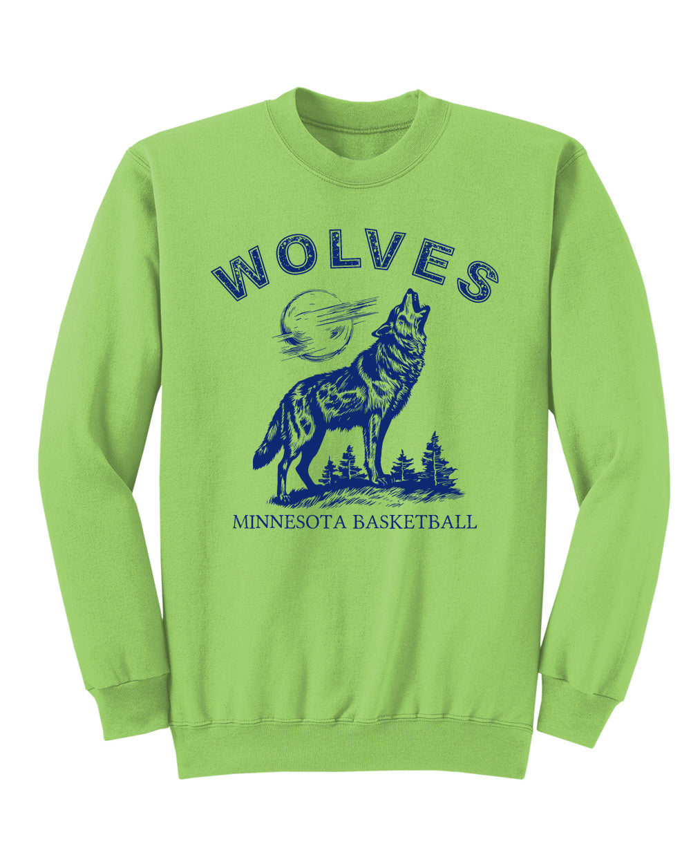 Howl Wolves Crewneck (Lime)