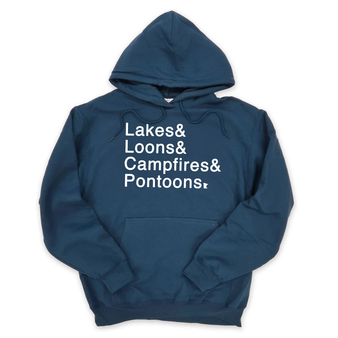 Lakes + Loons Hoodie (Neptune Blue)