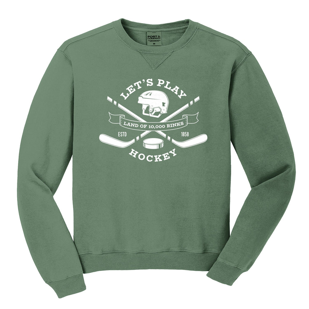 Let's Play Hockey Premium Crewneck
