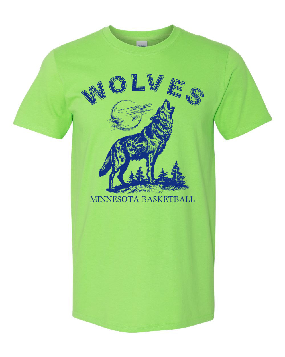 Howl Wolves Tee (Lime)
