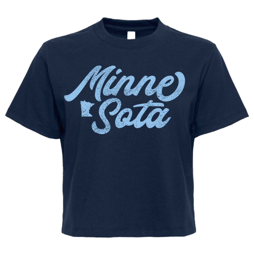 Minnesota Script Boxy Tee - Women's