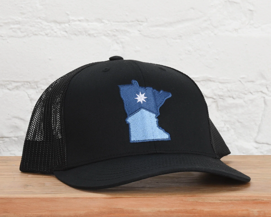 Minnesota State Flag Snapback - Black