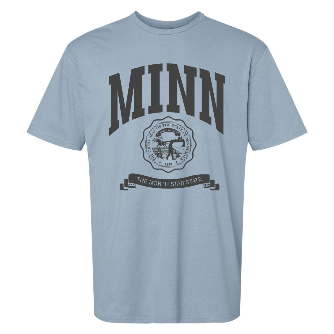 State Seal Tee (Stone Blue)