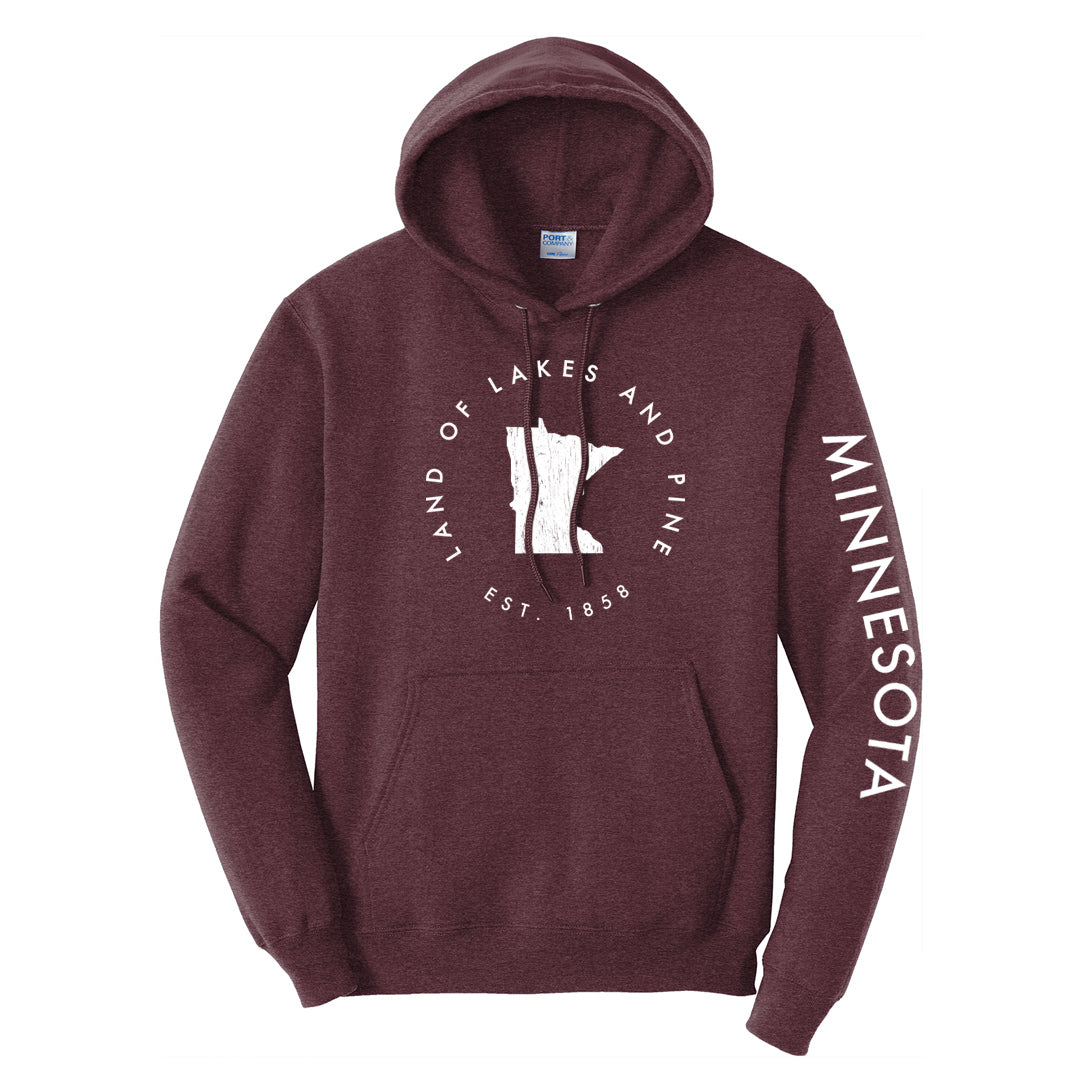 Two Harbors Hoodie (Heather Maroon)