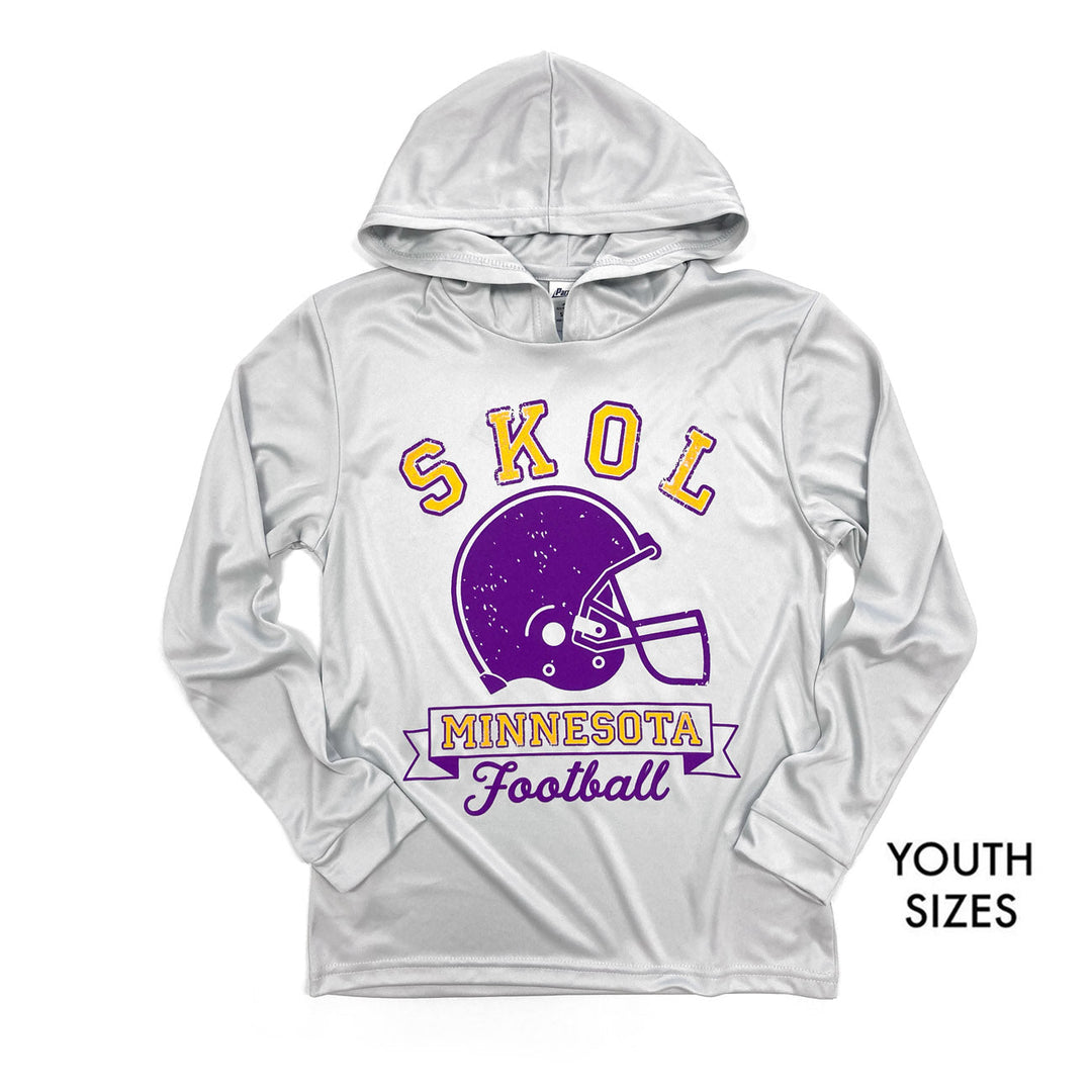 MN Gridiron UPF Lightweight Hoodie - Youth