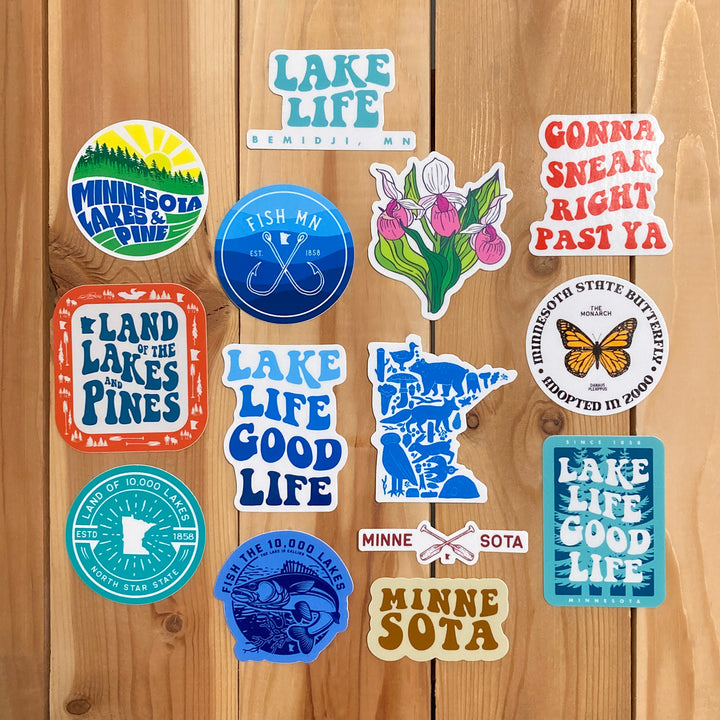 Lakes and Pines Sticker