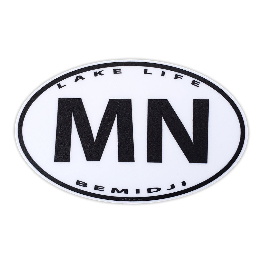 MN White and Black Sticker