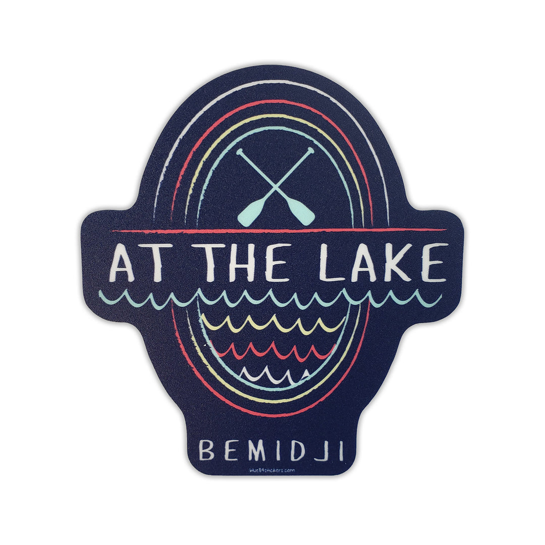 Remain Calm Crossed Paddles Sticker