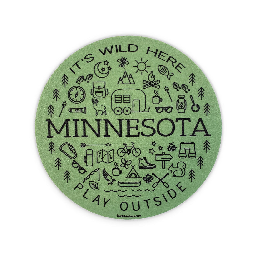 Pieced Out Camping Sticker