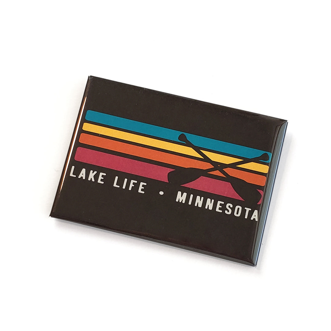 Crossed Paddles Rectangle Magnet