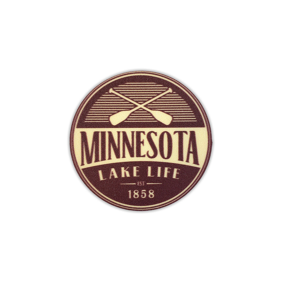 Wafture Crossed Paddles Mini Sticker