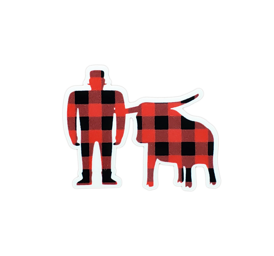 Plaid Paul & Babe Sticker