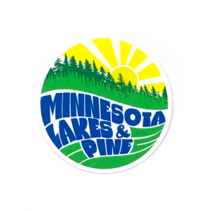 Lakes & Pine Sunset Sticker