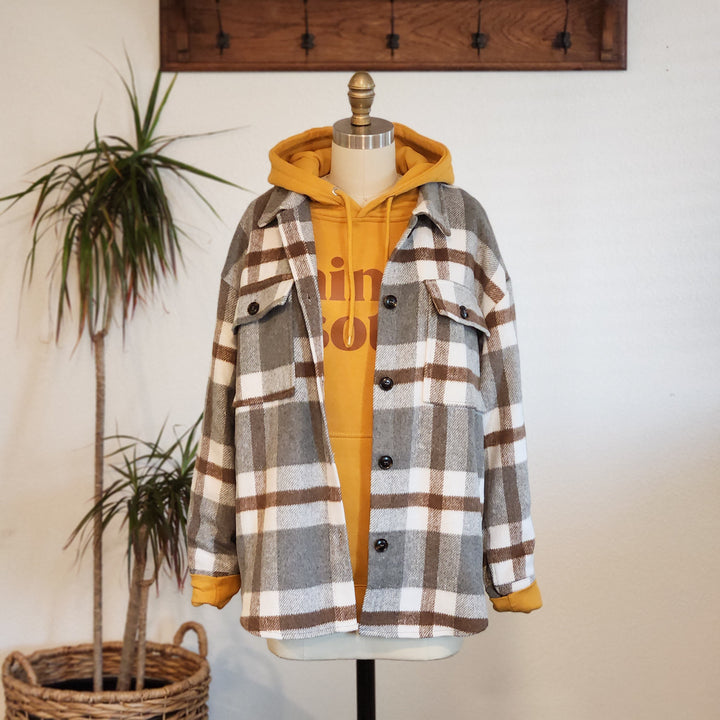 Sarah Plaid Flannel Shacket