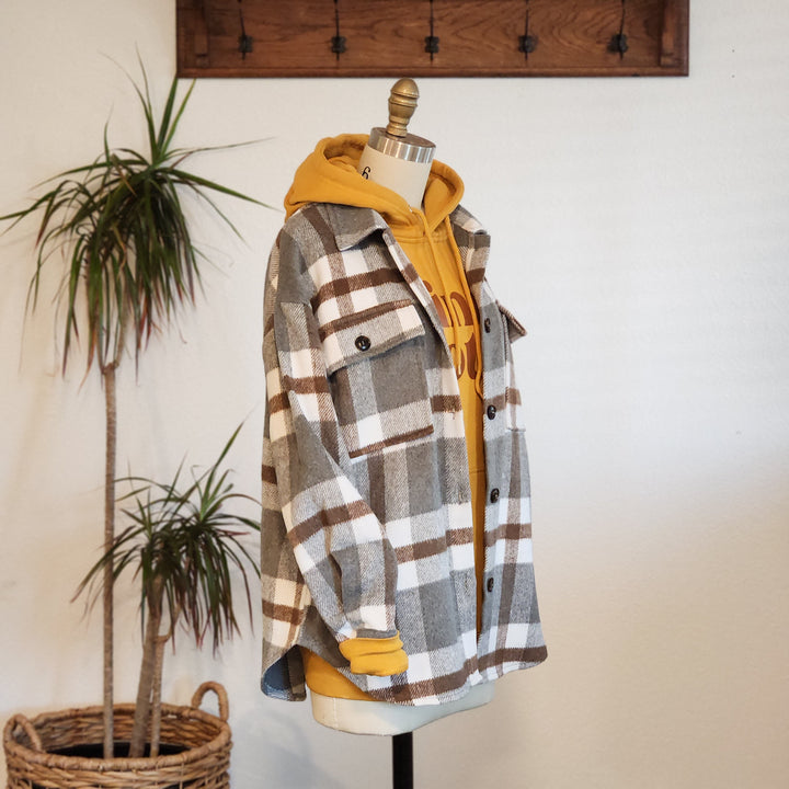 Sarah Plaid Flannel Shacket