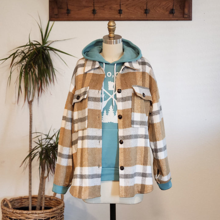 Sarah Plaid Flannel Shacket