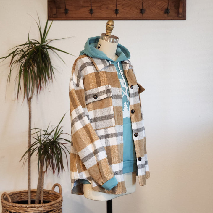 Sarah Plaid Flannel Shacket