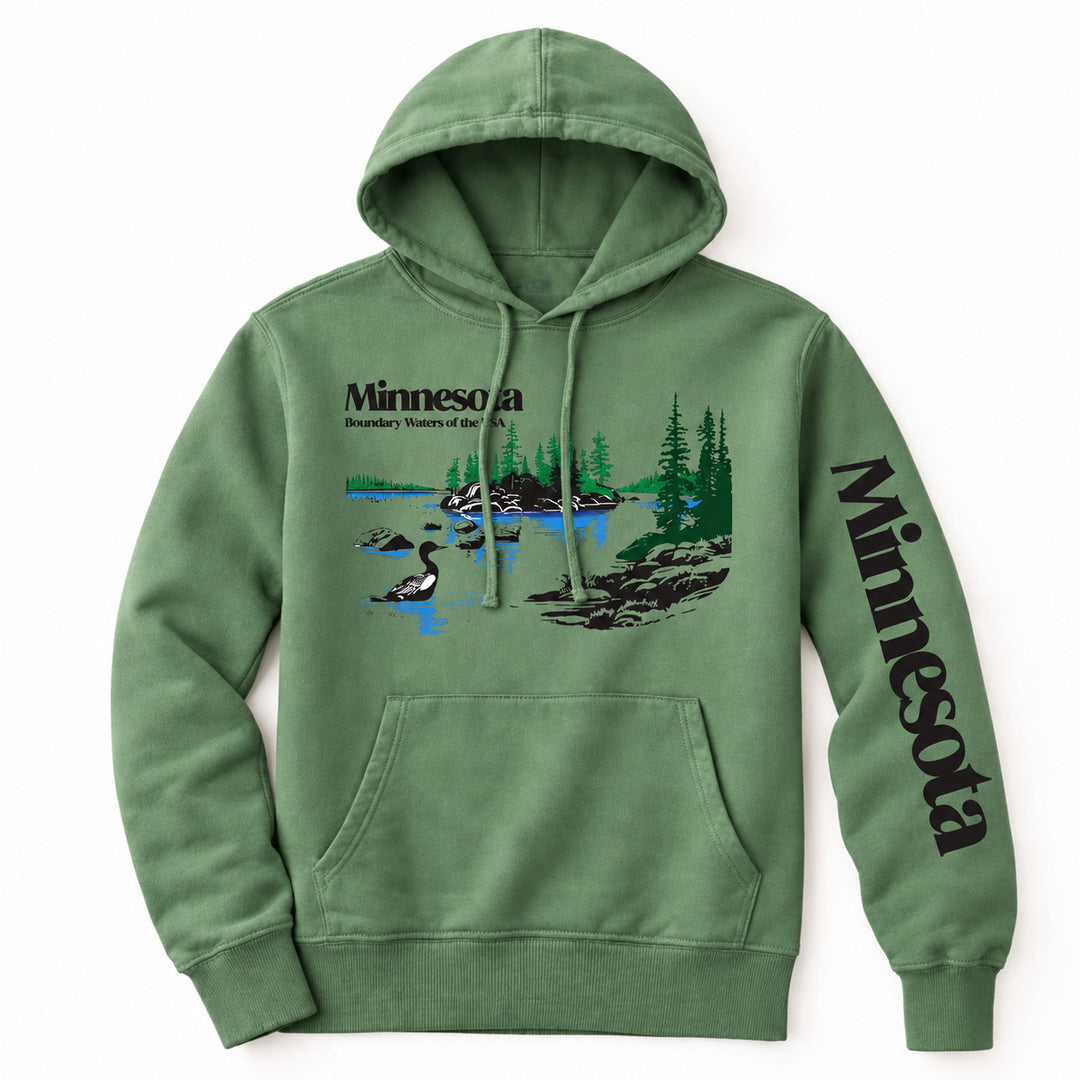 Boundary Waters Premium Hoodie (Safari Green)