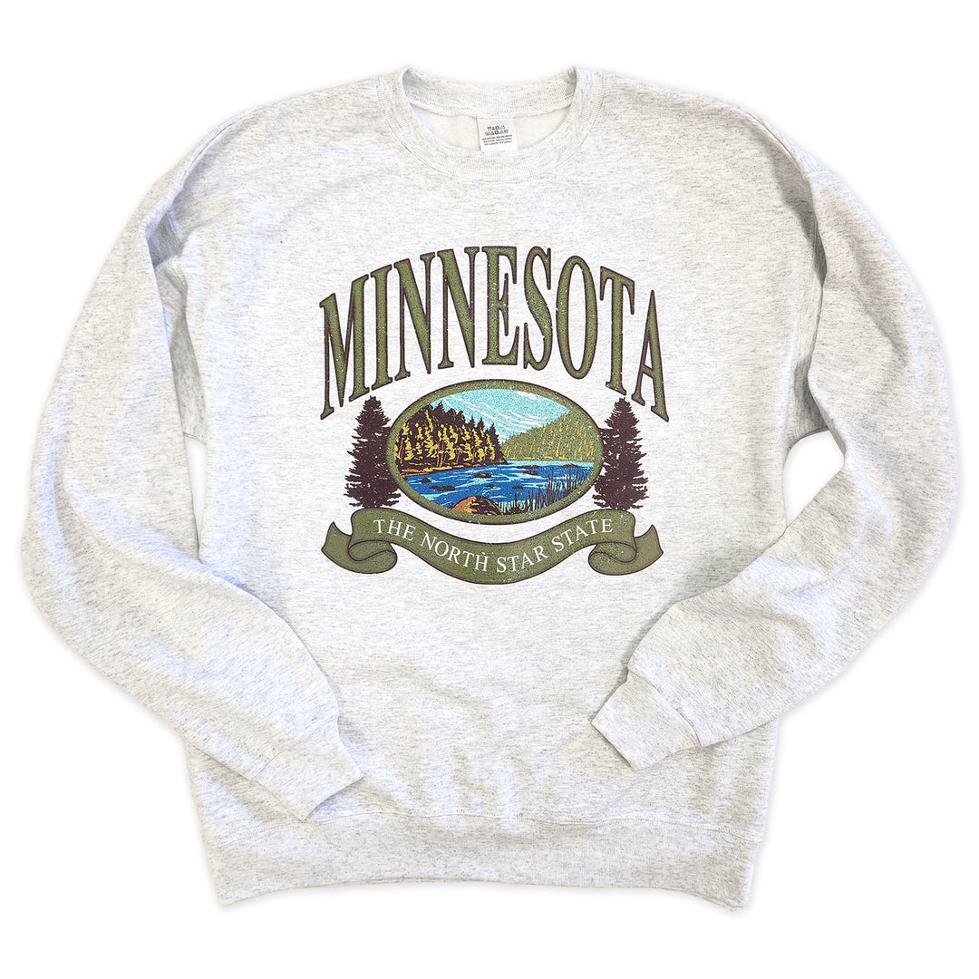 Classic Minnesota Crewneck – 218 Clothing Gift - Main Image