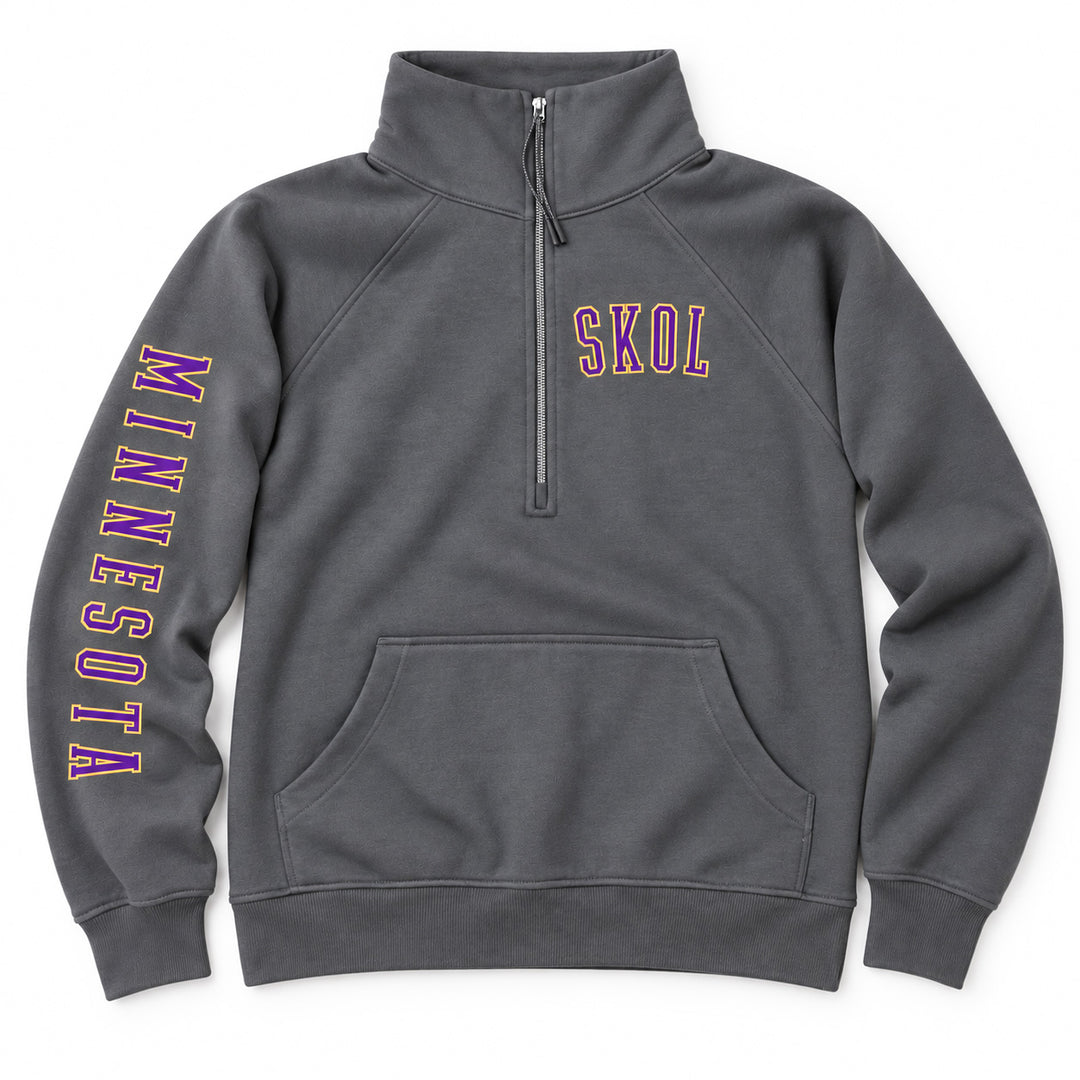 MN Varsity Boxy Half Zip - Women's (Asphalt)