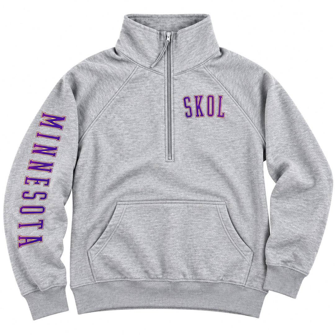 MN Varsity Boxy Half Zip - Women's (Ath. Heather)