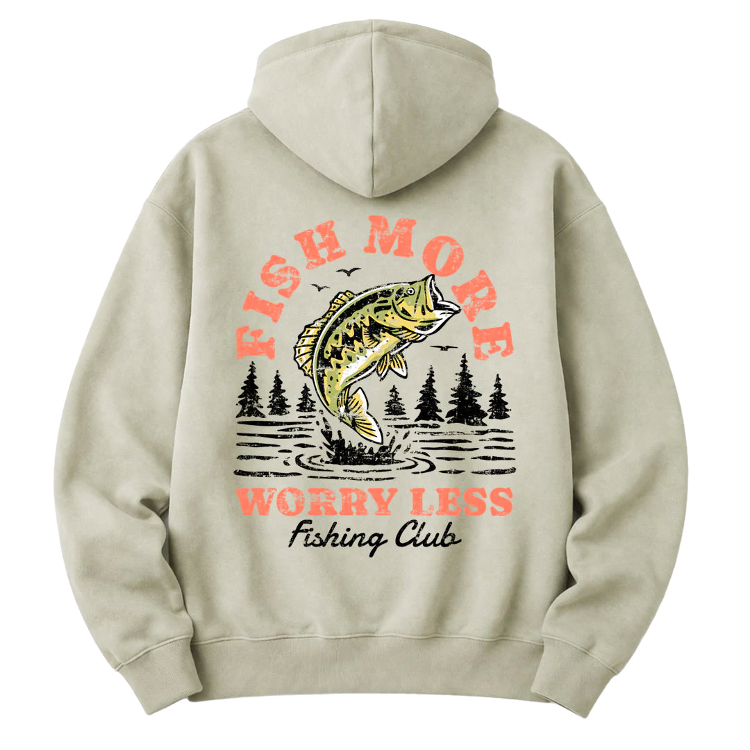 Vintage Fish More Premium Hoodie