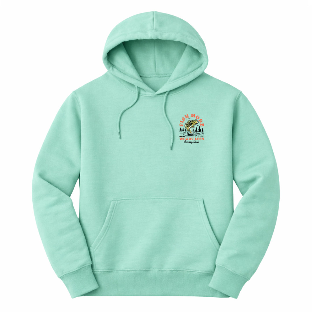 Fish More Hoodie - Celadon