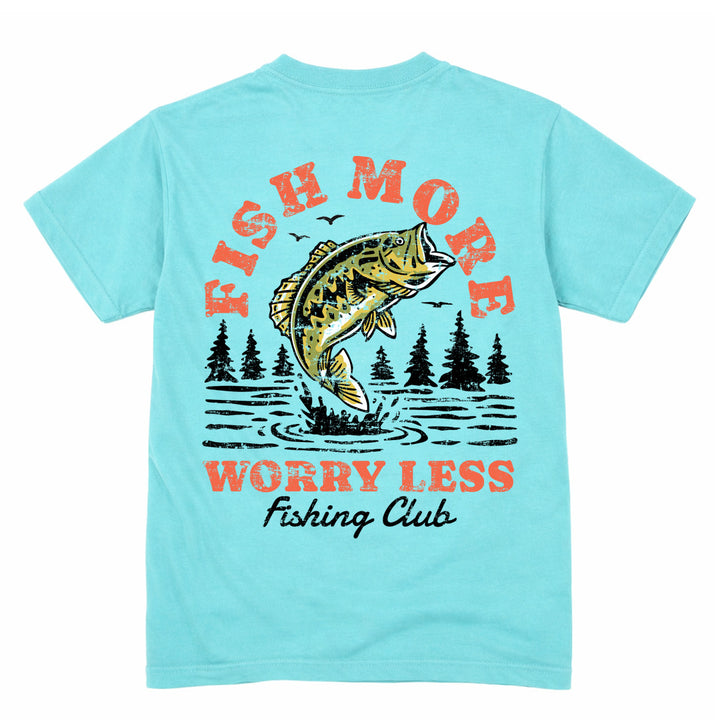 Vintage Fish More Premium Tee - Chalky Mint
