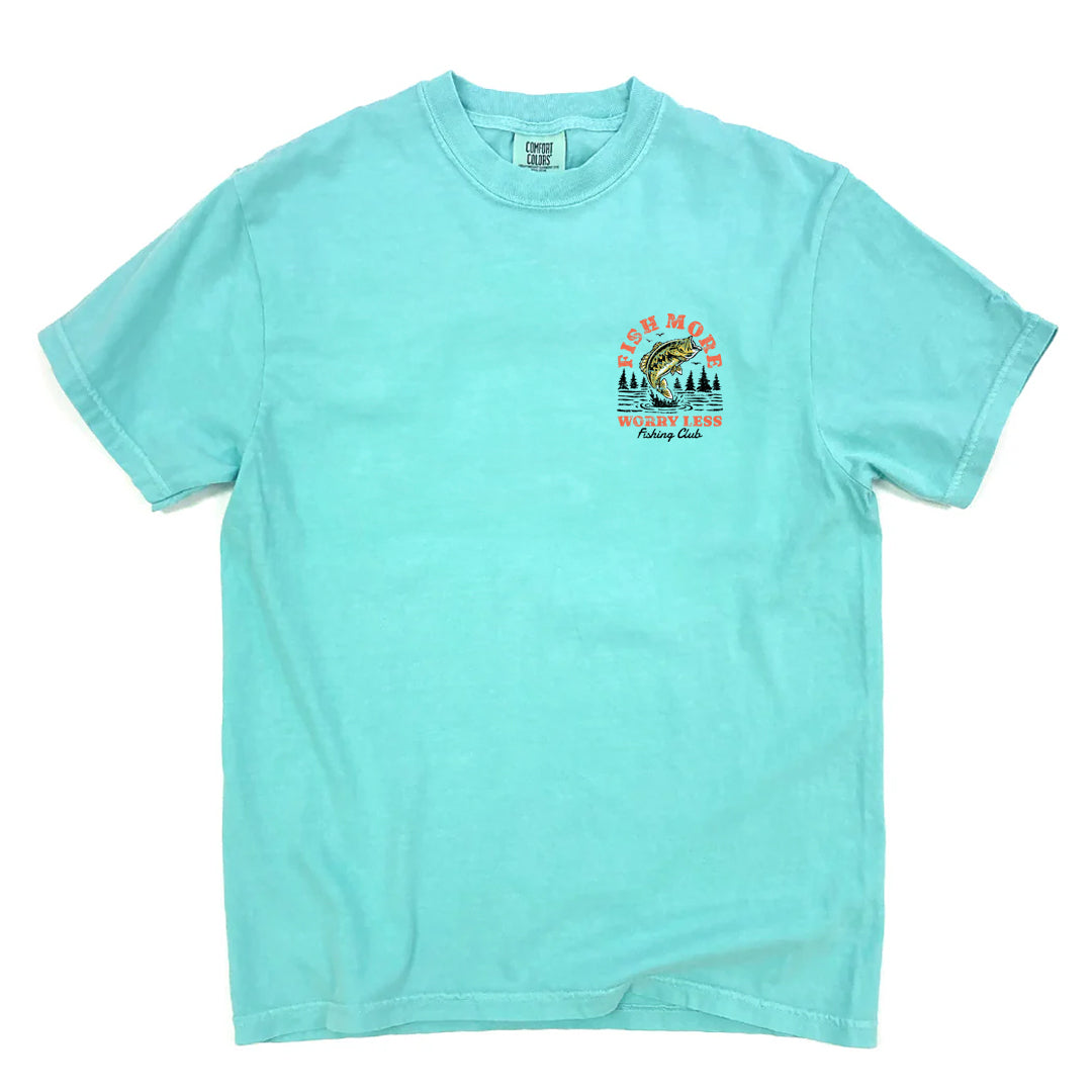 Vintage Fish More Premium Tee - Chalky Mint