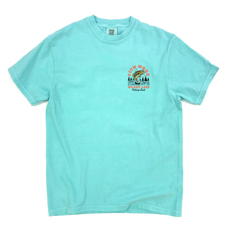 Vintage Fish More Premium Tee - Chalky Mint