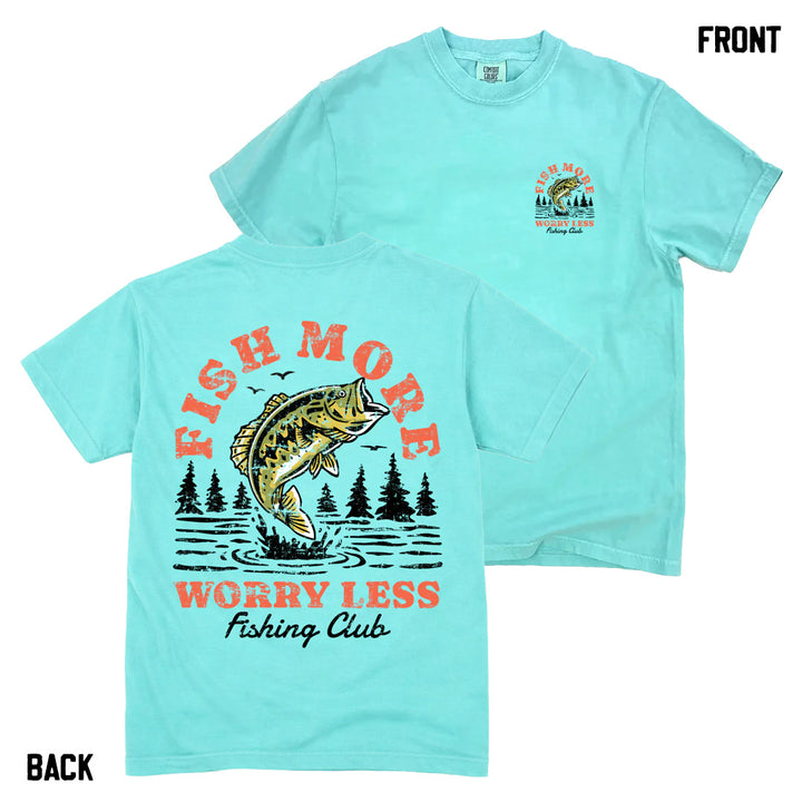Vintage Fish More Premium Tee - Chalky Mint