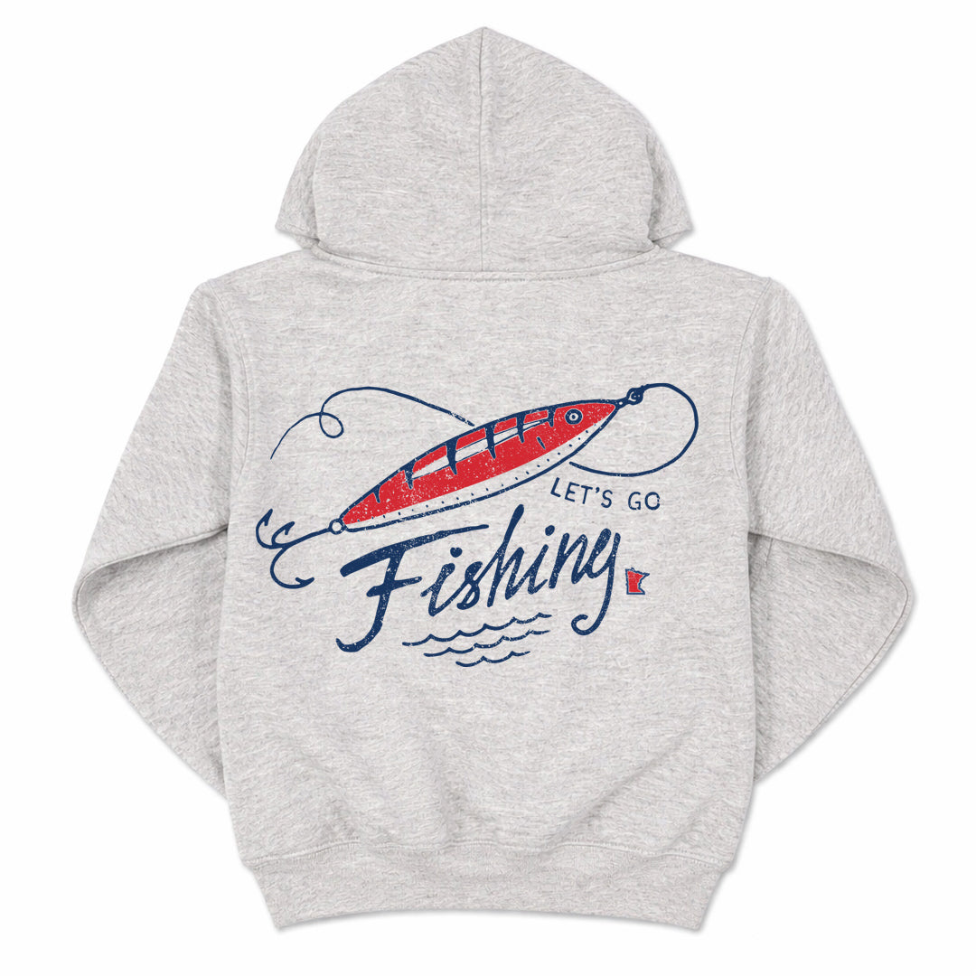 Let's Go Fishing Hoodie - Youth