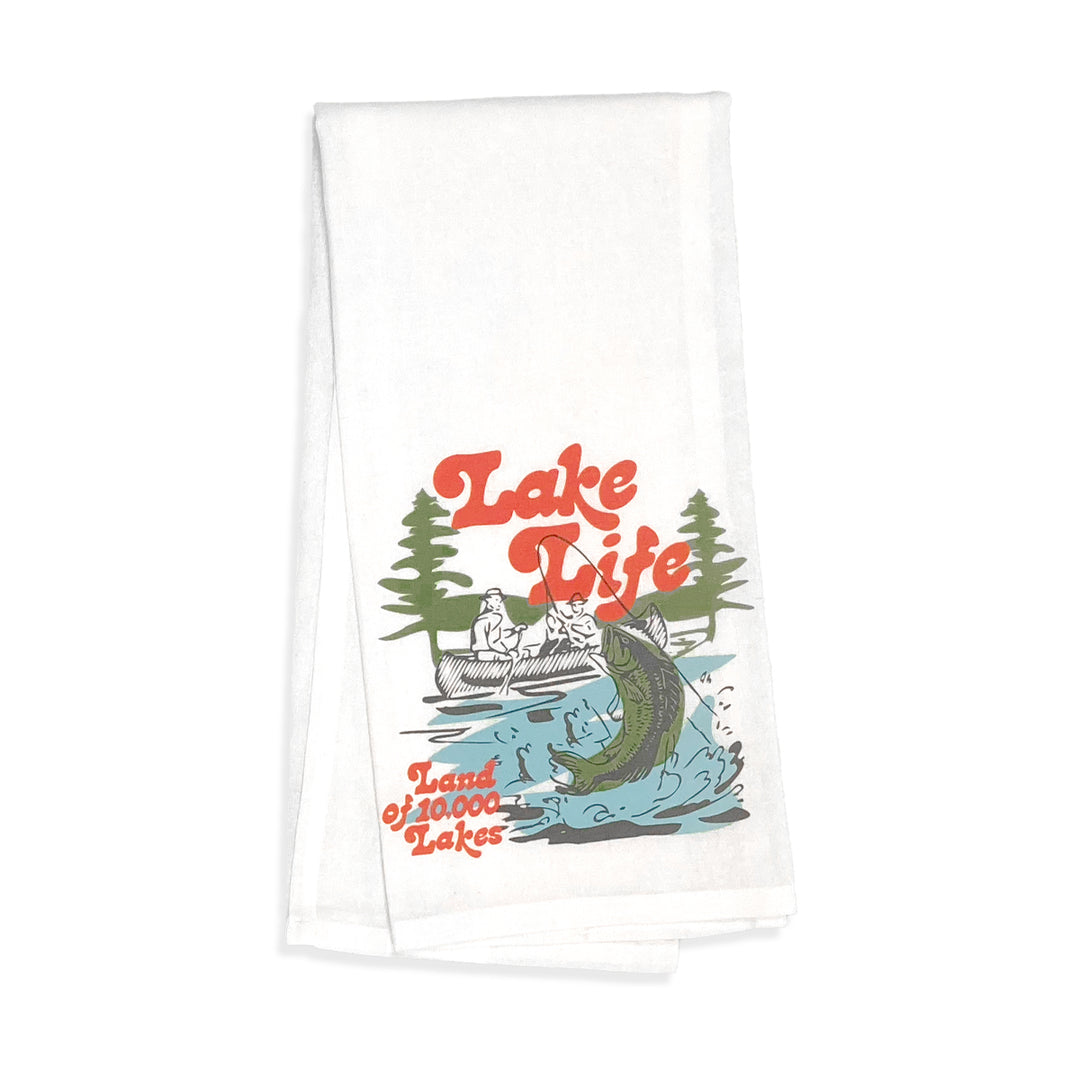 Bass Lake Tea Towel
