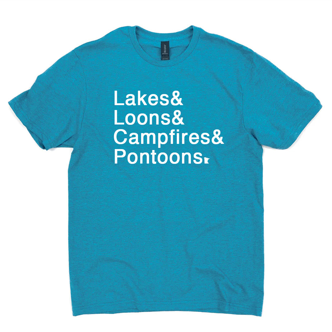 Lakes & Loons Tee (Antique Sapphire)