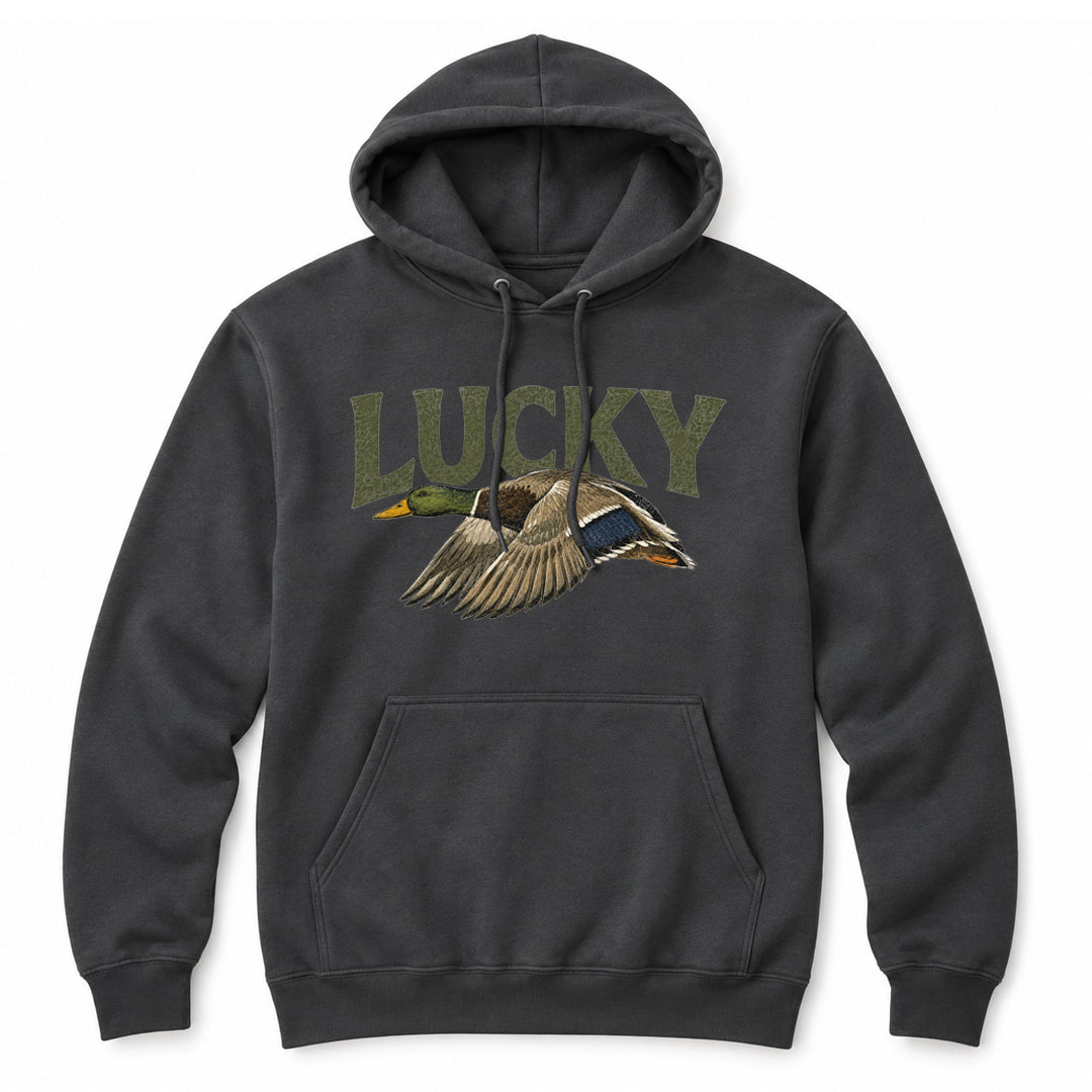 Lucky Duck Hoodie (Coal Gray)