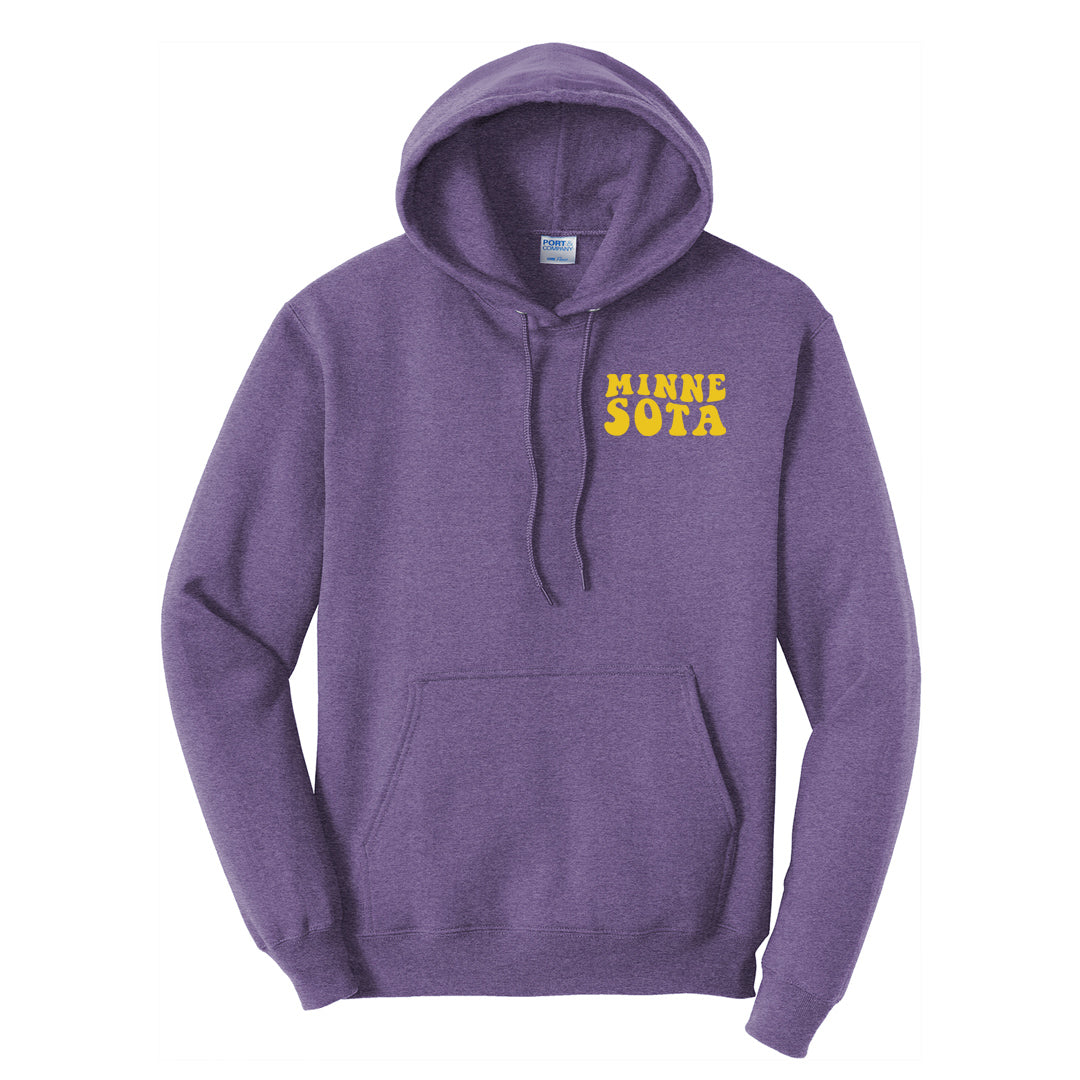 MN Football Hoodie (Heather Purple)