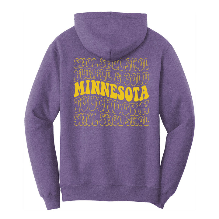 MN Football Hoodie (Heather Purple)