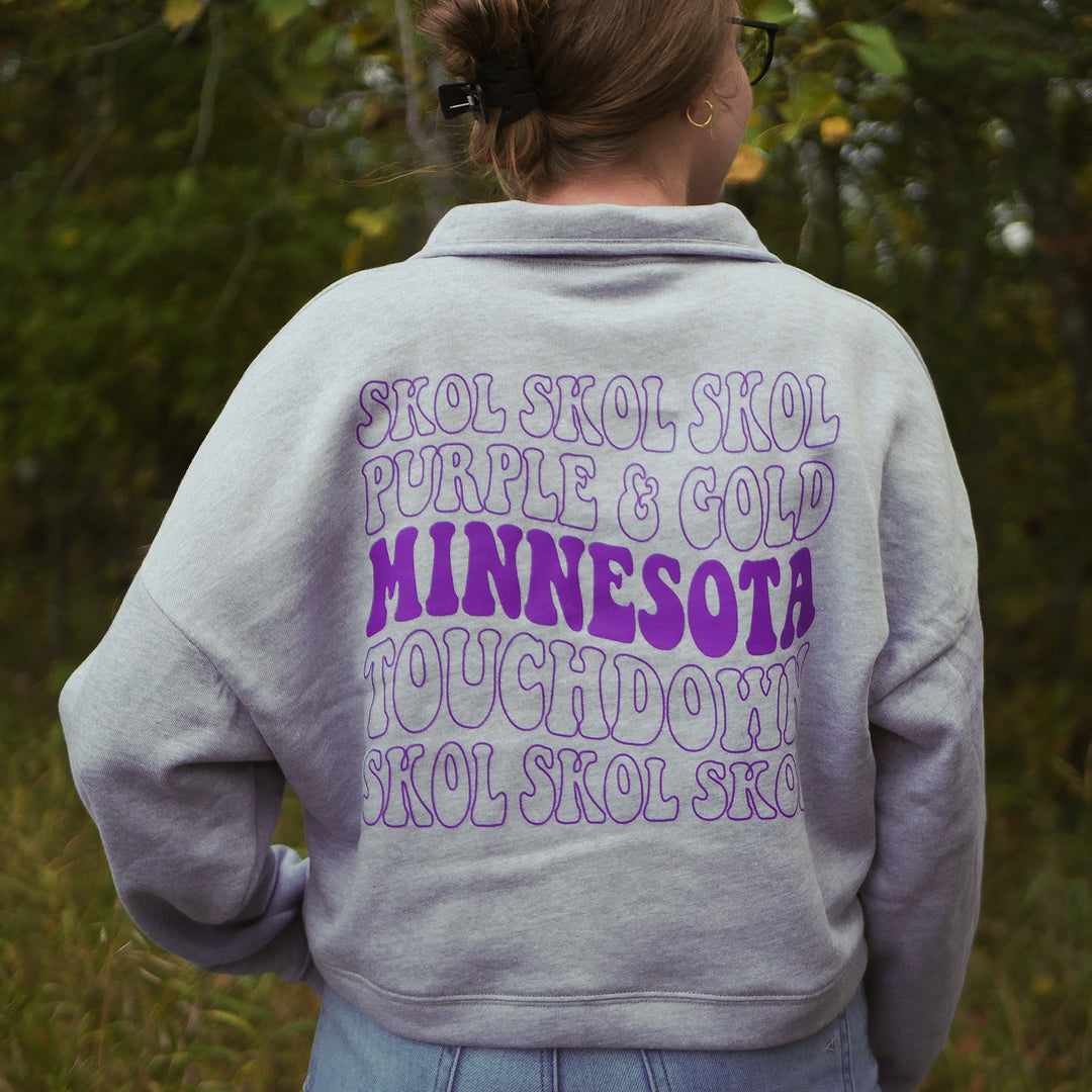 Minnesota Football Half Zip - Women's