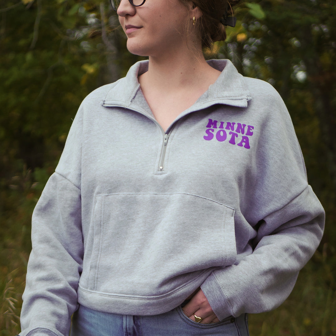 Minnesota Football Half Zip - Women's