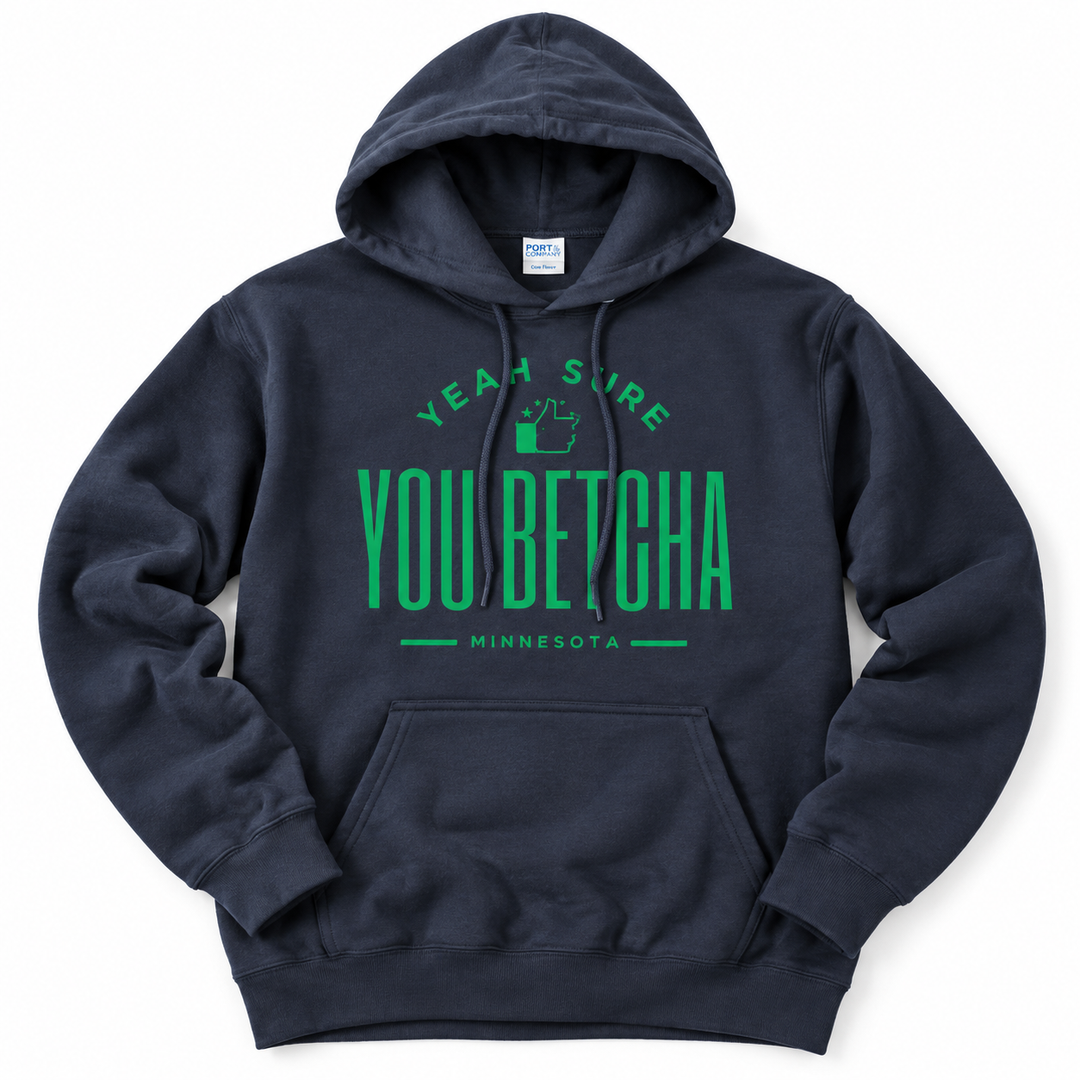 You Betcha Thumbs Up Hoodie (Navy)