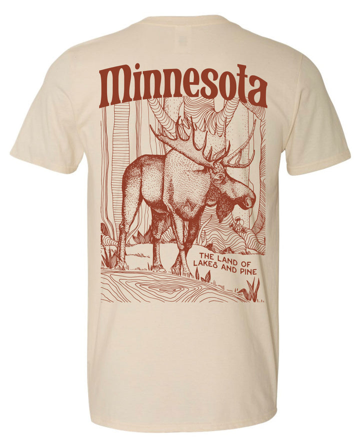 Northwoods Moose Tee (Natural)