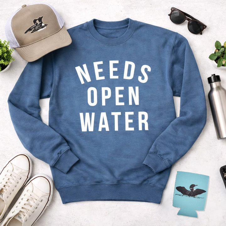 Needs Open Water Crewneck