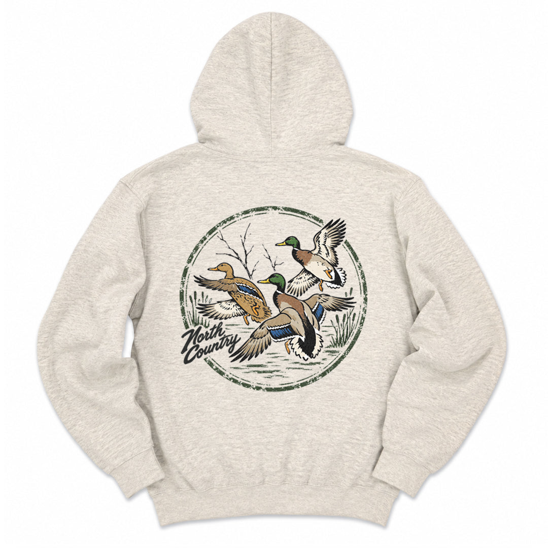 North Country Mallards Hoodie (Heather Oatmeal)