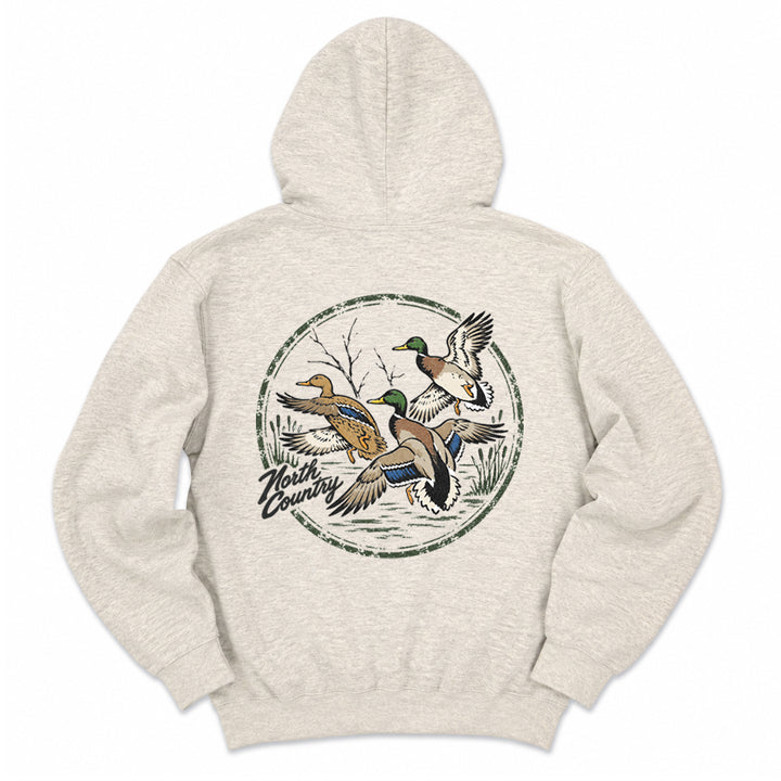 North Country Mallards Hoodie (Heather Oatmeal)