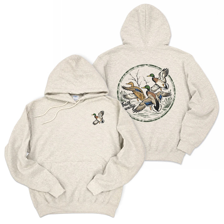 North Country Mallards Hoodie (Heather Oatmeal)