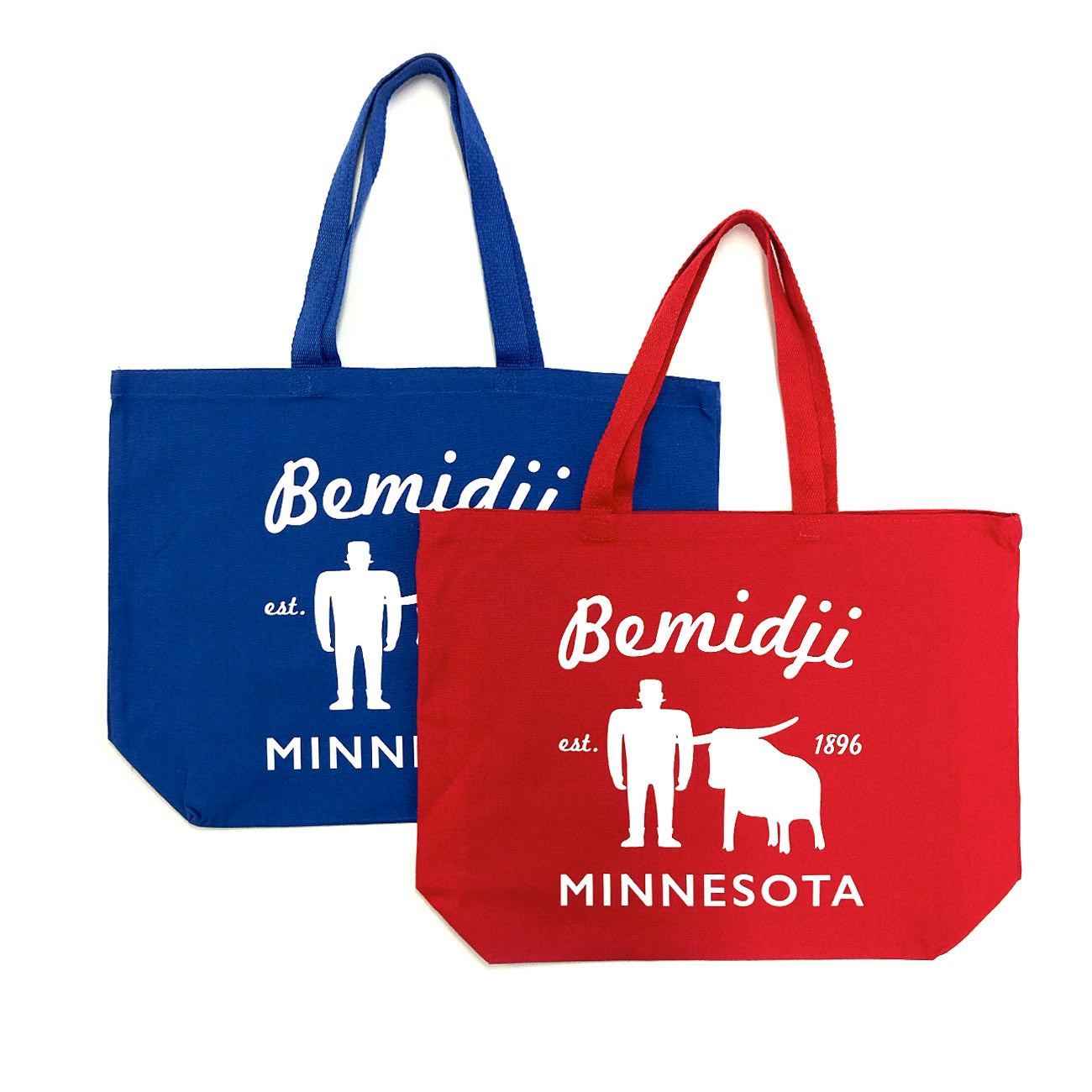 Bemidji Paul & Babe Tote Bag - Blue – 218 Clothing + Gift